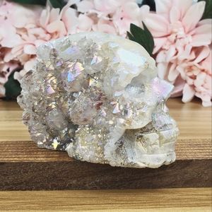 Angel Aura Quartz Skull